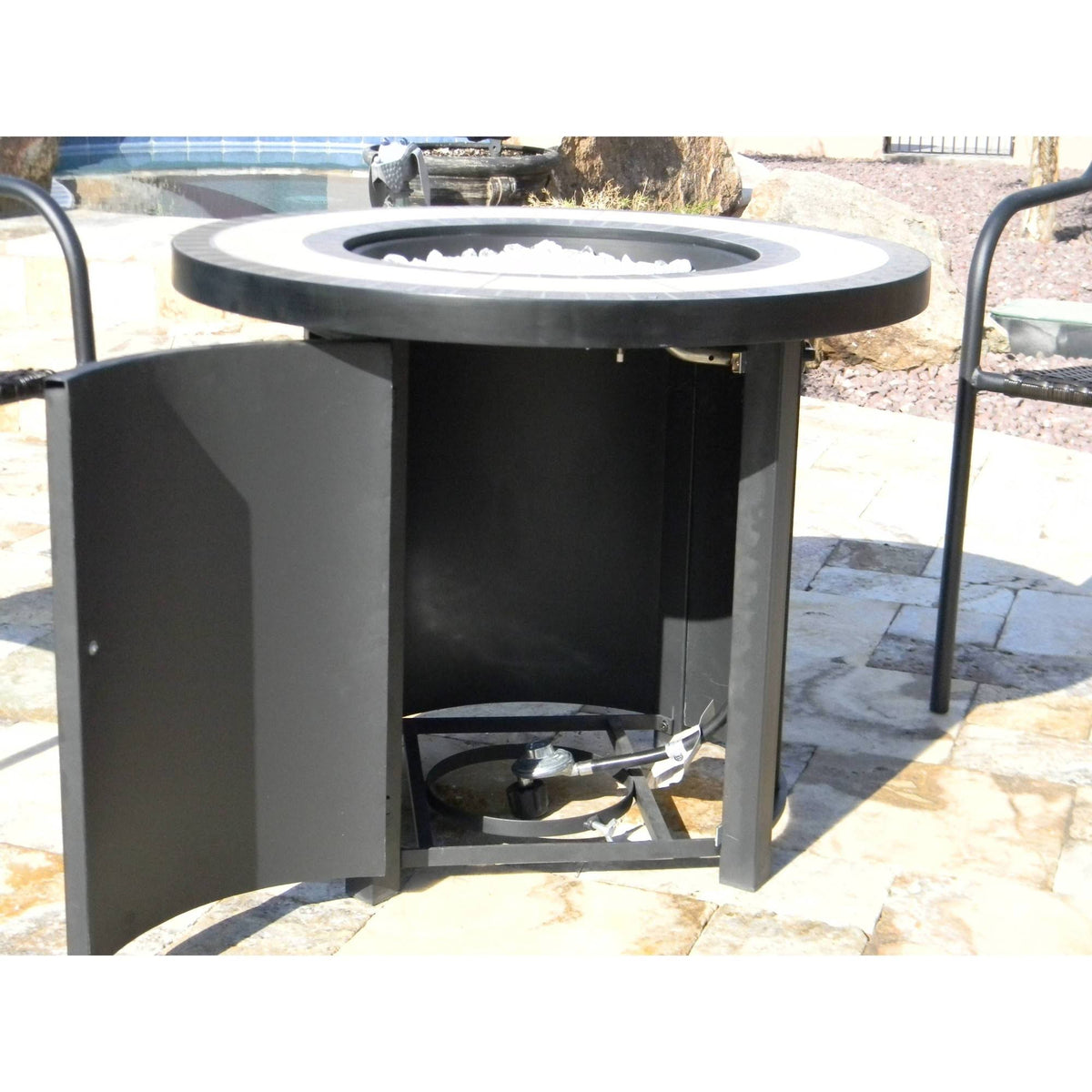 Round Propane Fire Pit V2341