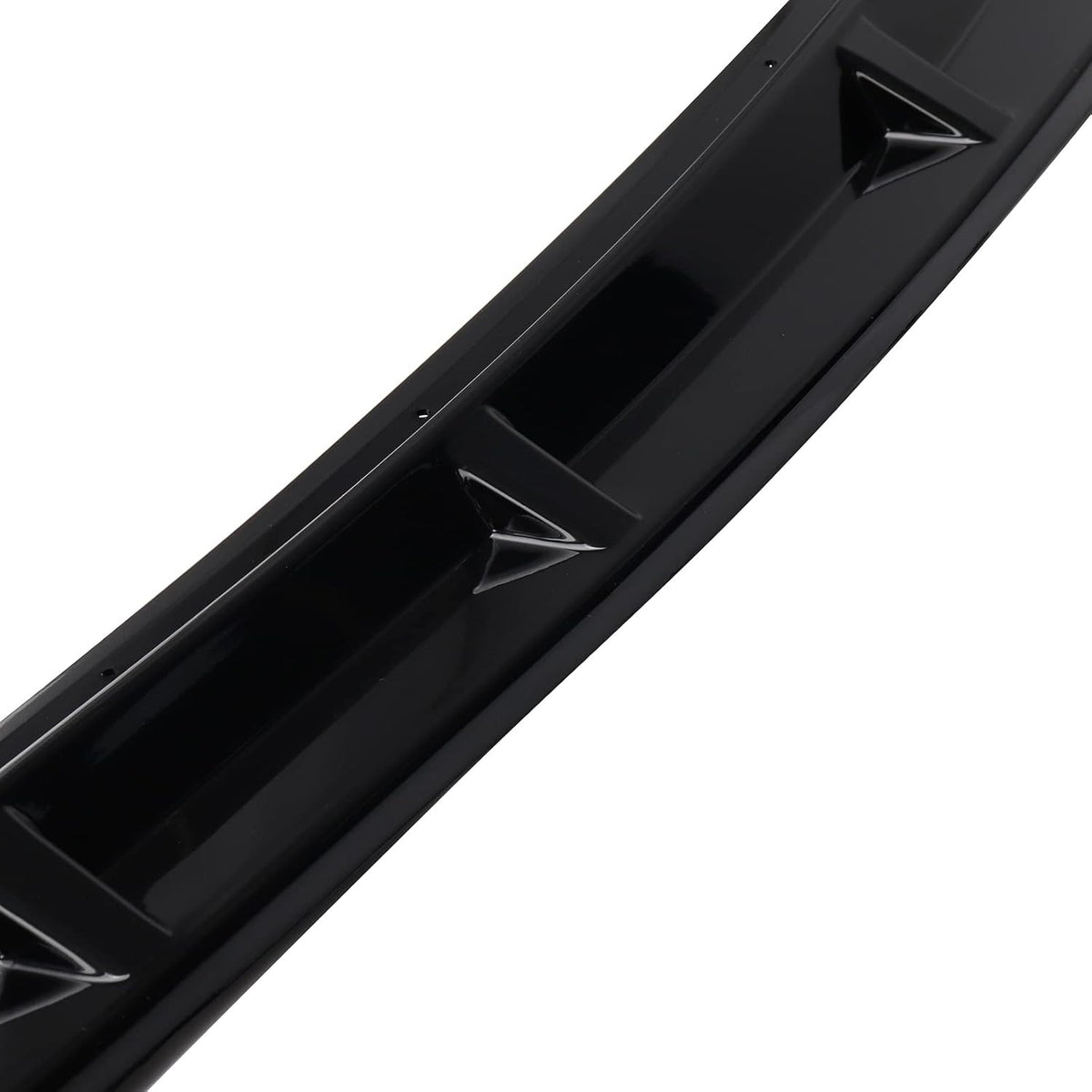 3Pcs Front Bumper Lip ABS Glossy Black Front Splitter Spoiler Pack of 2 M608