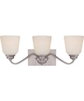Brushed Nickel 3-Light Vanity Lighting R6569