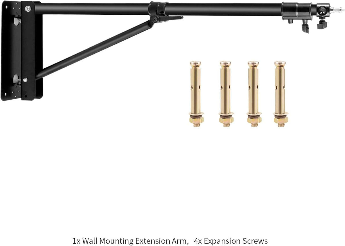 Wall Mount Boom Arm with Triangle Base Adjustable Camera Mount E67605