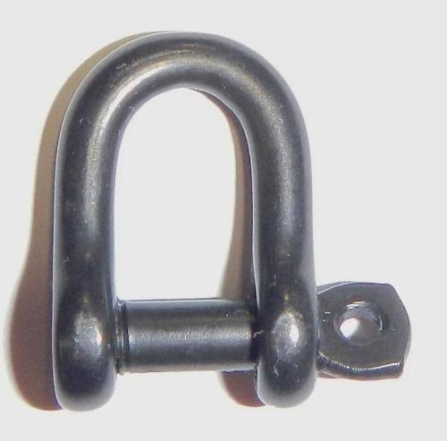 15/32x22 Diameter D Shackle with Captive Pin - Black C714252