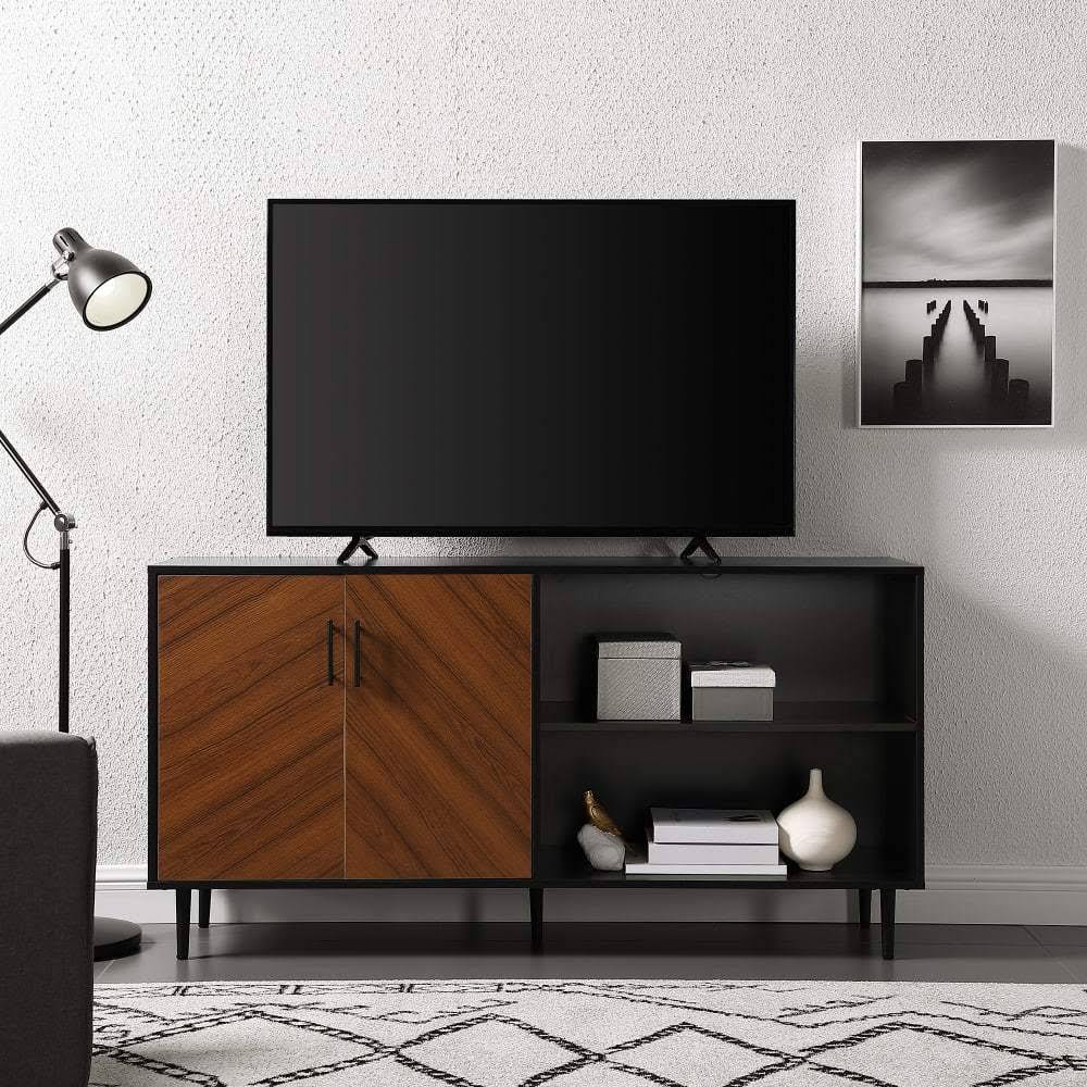 58 inch Solid Black TV Console X2529