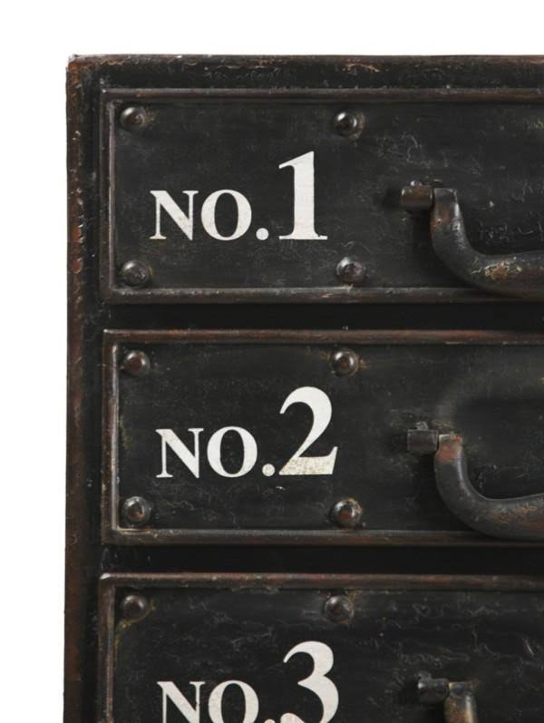 Black Iron Cabinet E18677