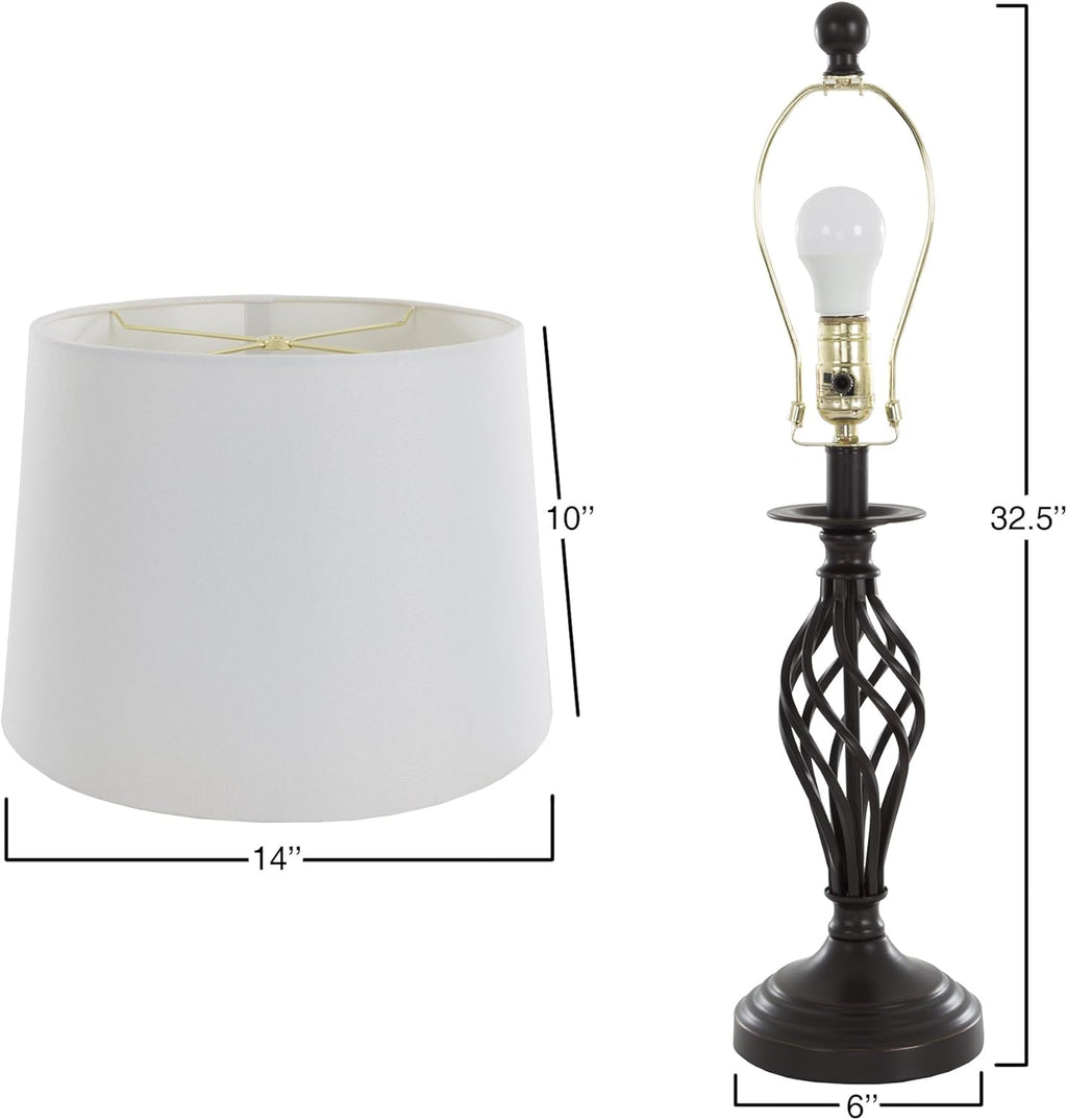 Table Lamps and Floor Lamp Set of 3 N9152