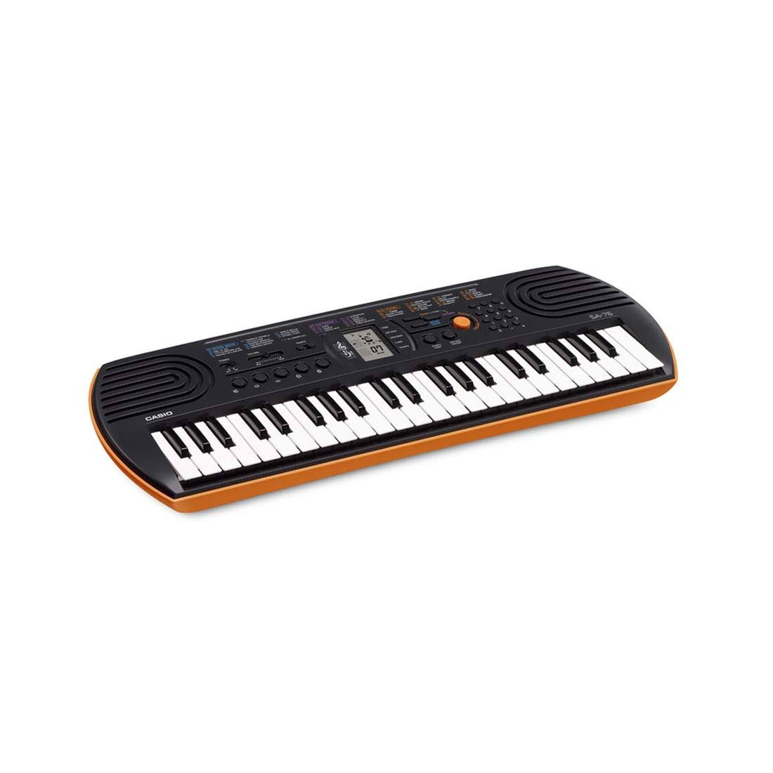 44-Key Electronic Mini Keyboard Black Orange Q167