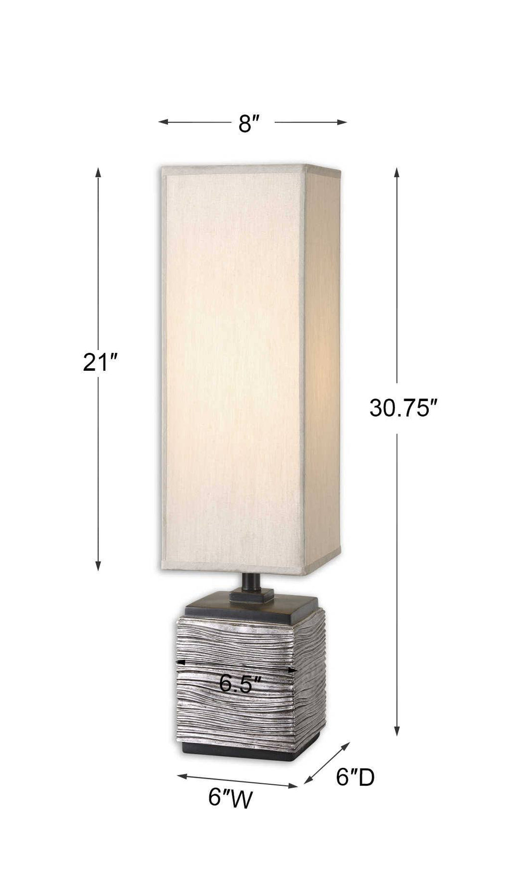 Antiqued Silver Buffet Lamp K89880