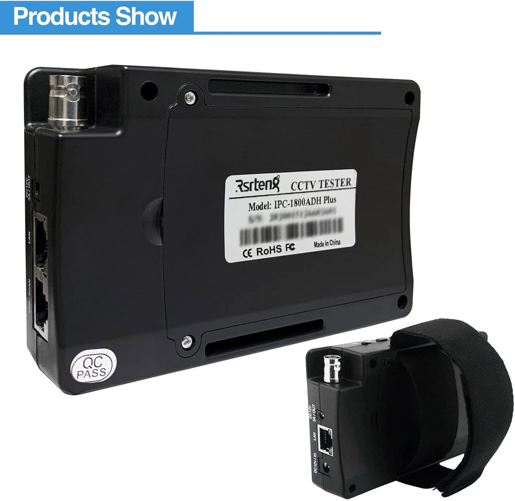 5 in 1 CCTV Camera Tester 12MP IP 8MP TVI/CVI/AHD 4-inch IPS Touch Screen I2717
