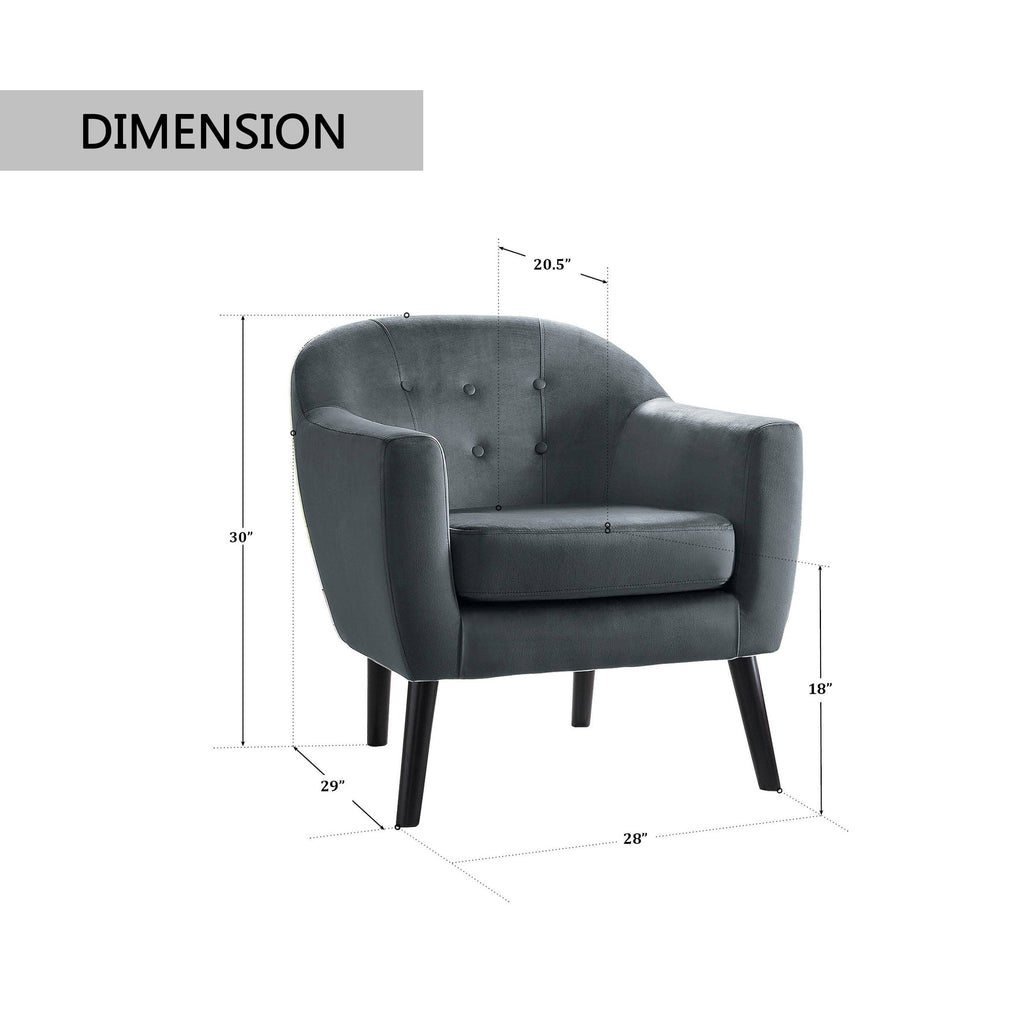 Grey Accent Chair W14825