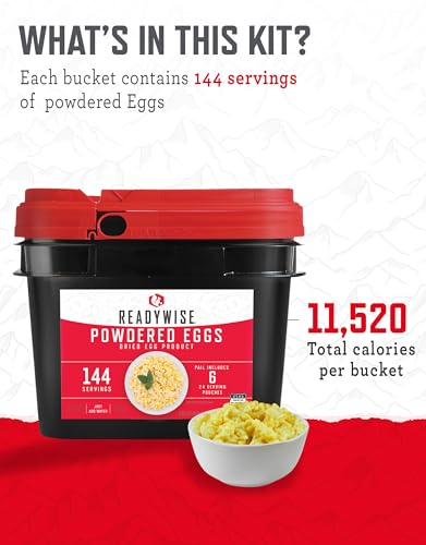 104 Servings Variety Pack Bucket Dehydrated Freeze Dried Food Y4723