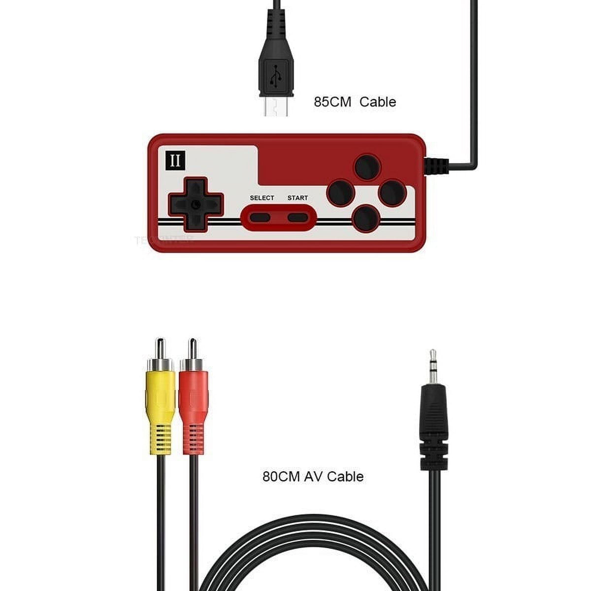 Red mini handheld electronic game console with 3.0-inch color LCD, built-in 400 games P69951