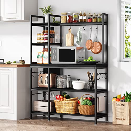 5-Tier Kitchen Utility Storage Shelf with 10 Hooks K11221