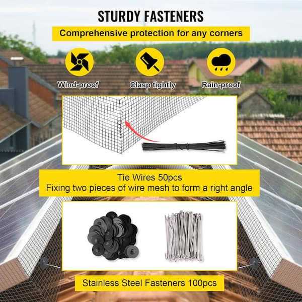 98ft Solar Panel Bird Wire Critter Guard Roll Kit R390090