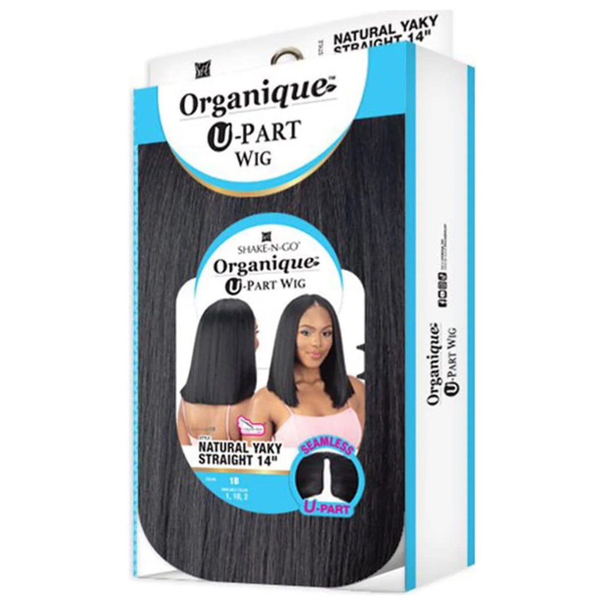 U Part Wig Natural Yaky Straight 14" F785