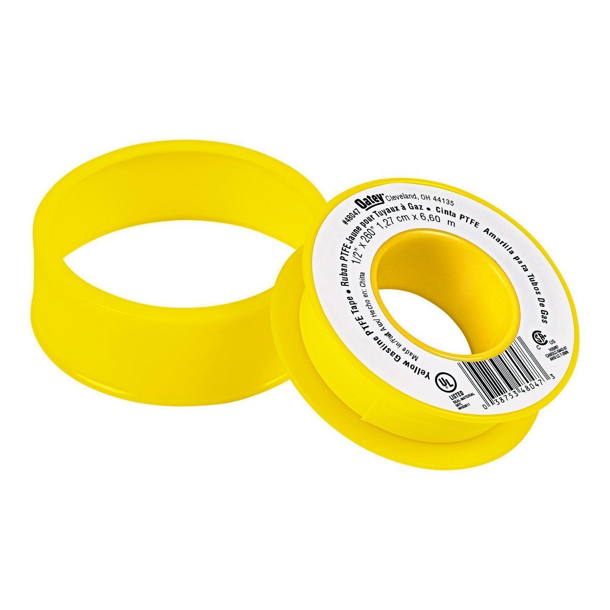 1/2 in. x 21-2/3 ft. Yellow PTFE Thread Seal Tape J253804
