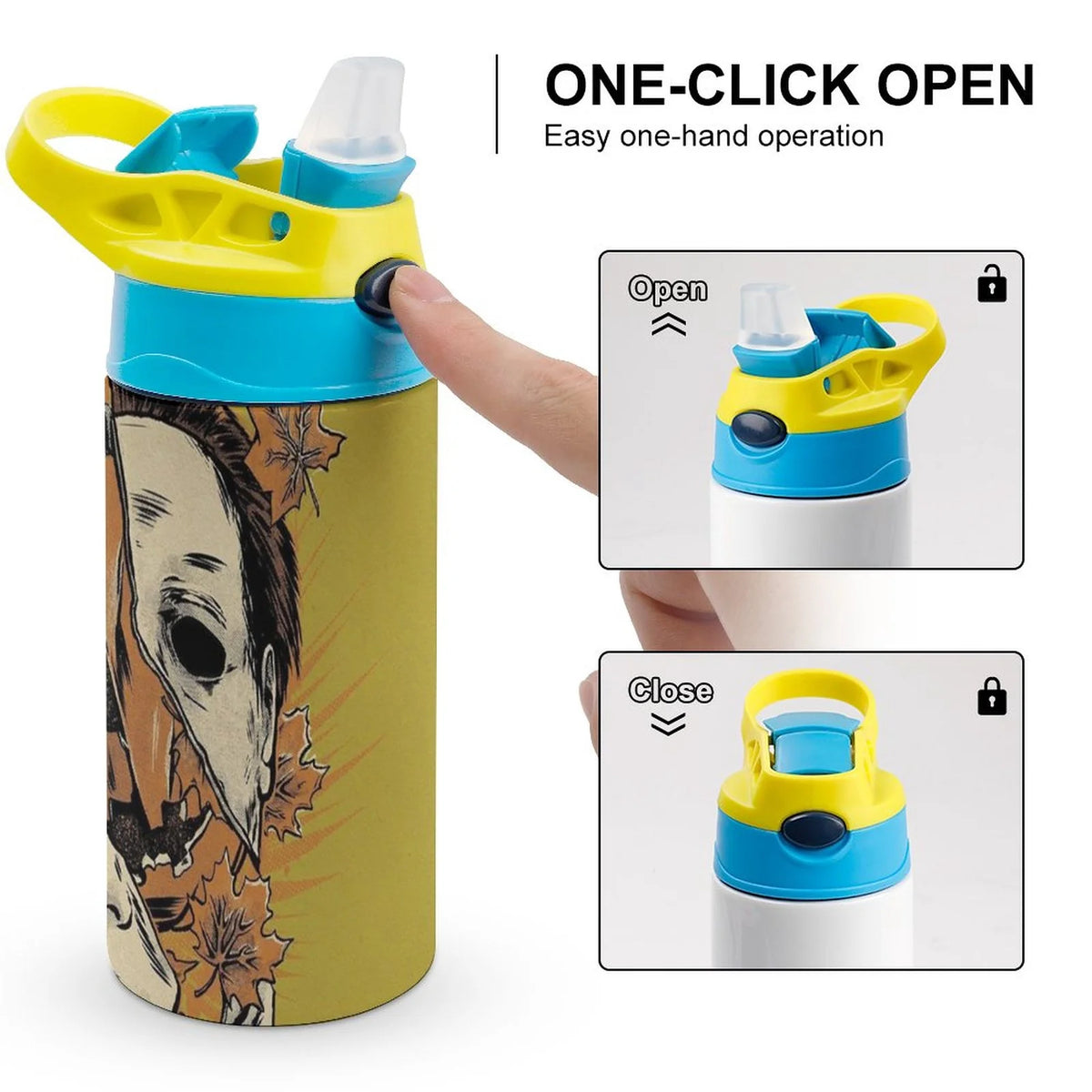 Insulated Stainless Steel Water Bottle with Straw G161