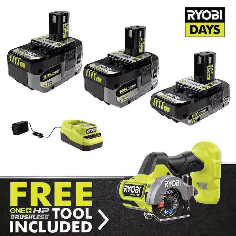 18V Cordless Power Tool Kit with Batteries and Charger N86345
