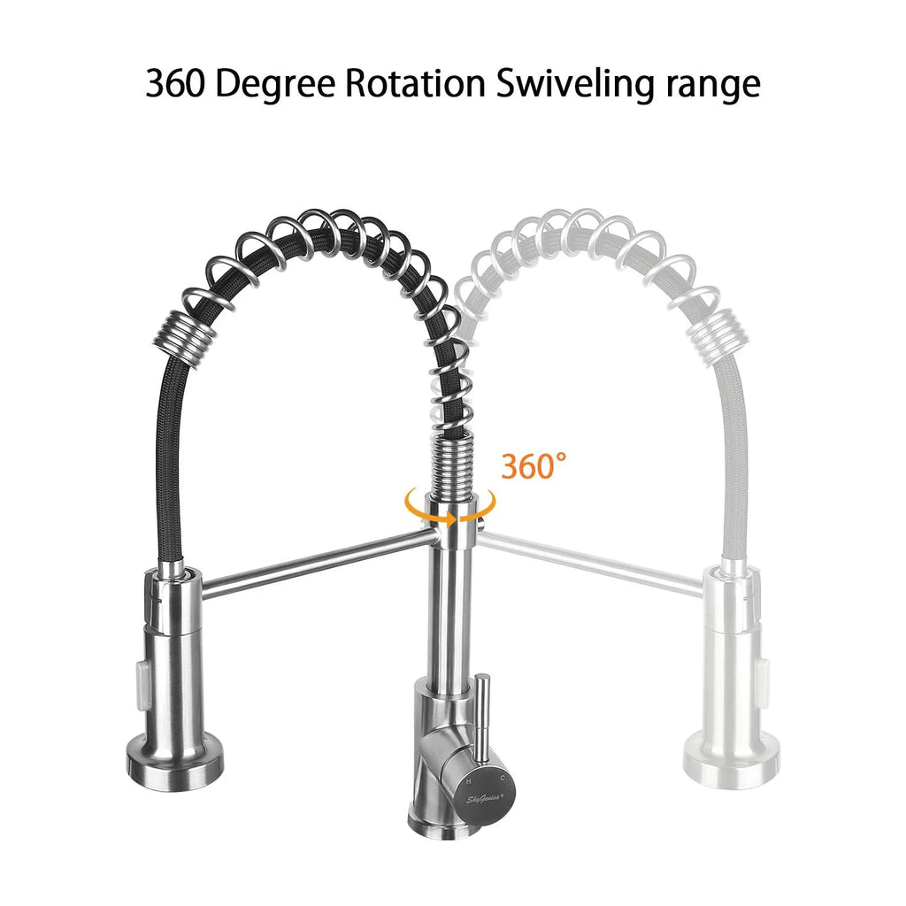Single Handle Pull Down Kitchen Faucet S571291