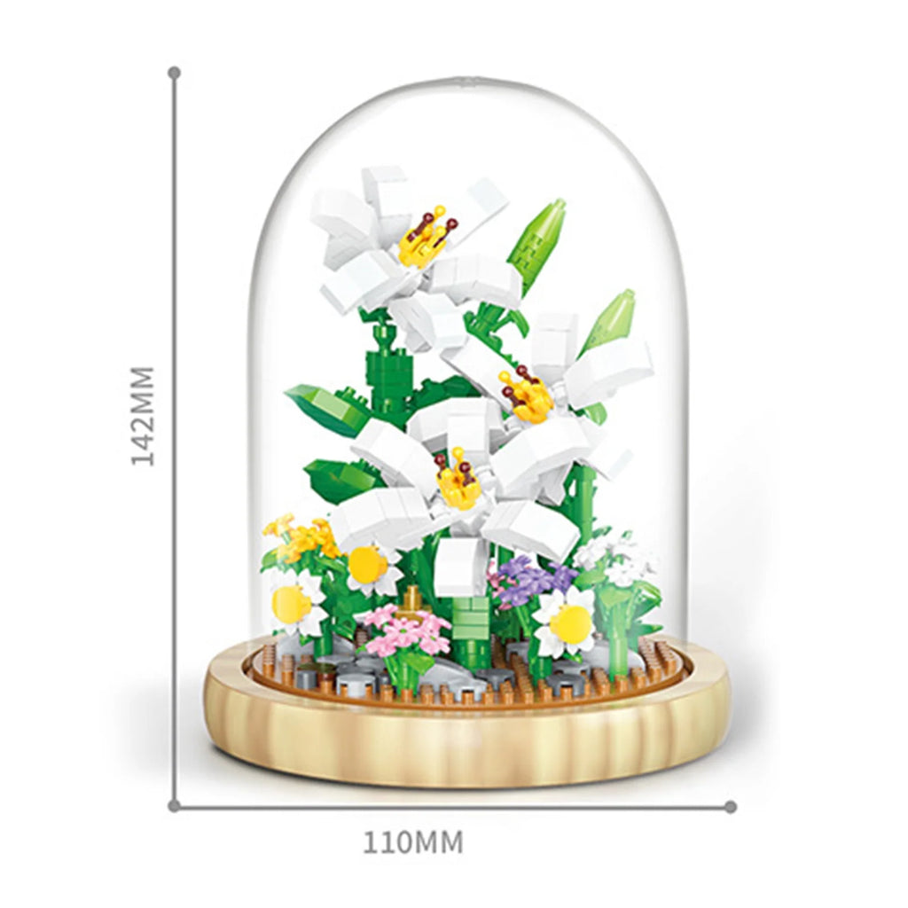 DIY Building Blocks Set with Wooden Base T858