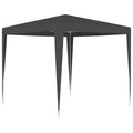 Party Tent Outdoor Gazebo Canopy PE Roof Sunshade Shelter Anthracite 8.2ft x 8.2ft x 7.9ft L64434