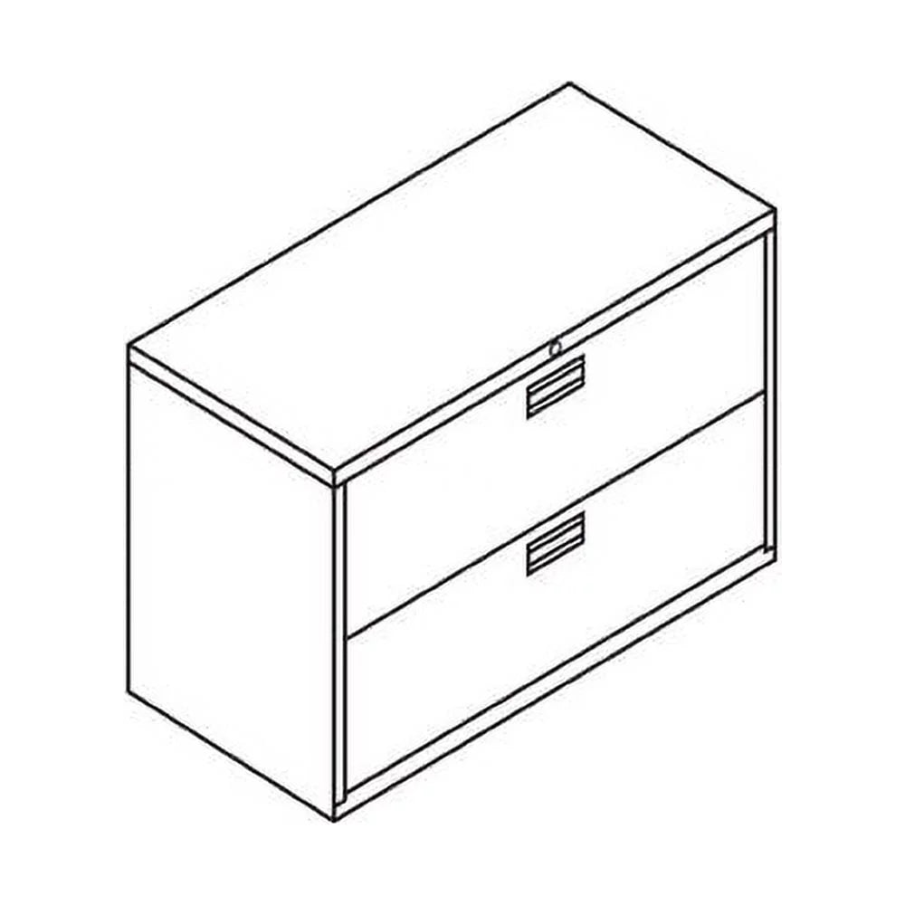 Charcoal 2 Drawer Lockable Filing Cabinet T528