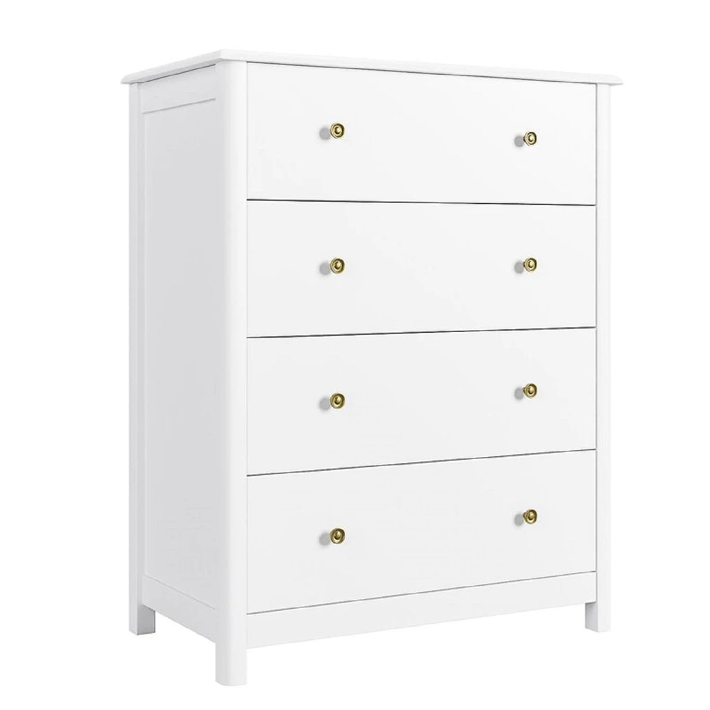 White 4 Drawer Dresser E2310