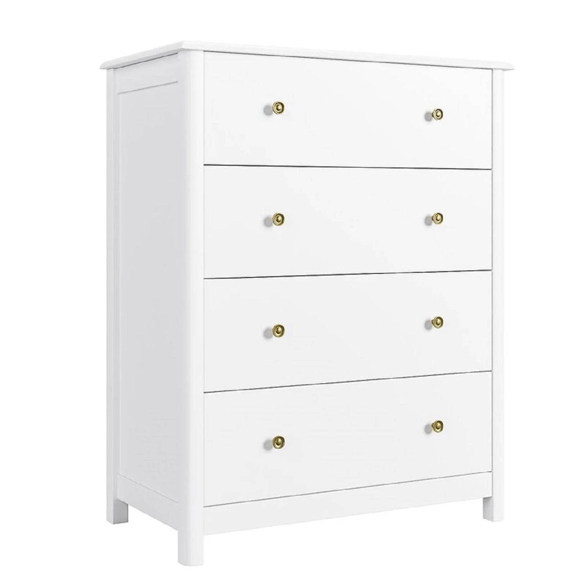 White 4 Drawer Dresser E2310
