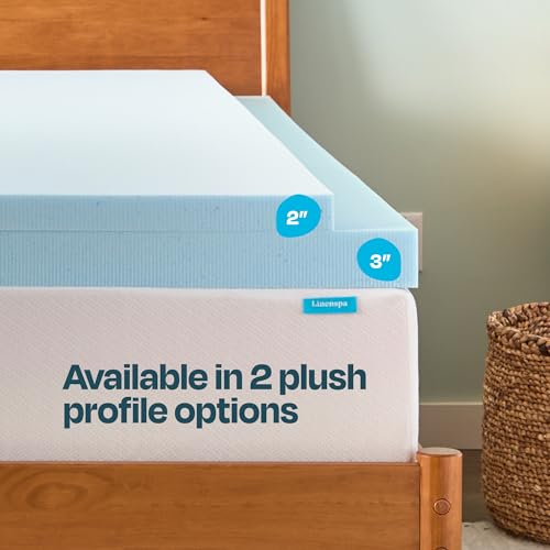 2 Inch Gel Infused Memory Foam Mattress Topper Queen Size N422