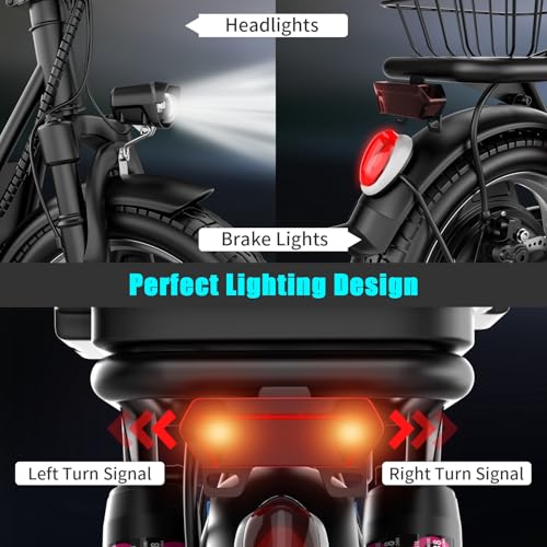 Electric Scooter with Seat, 500W Motor, 14" Pneumatic Tire L8115