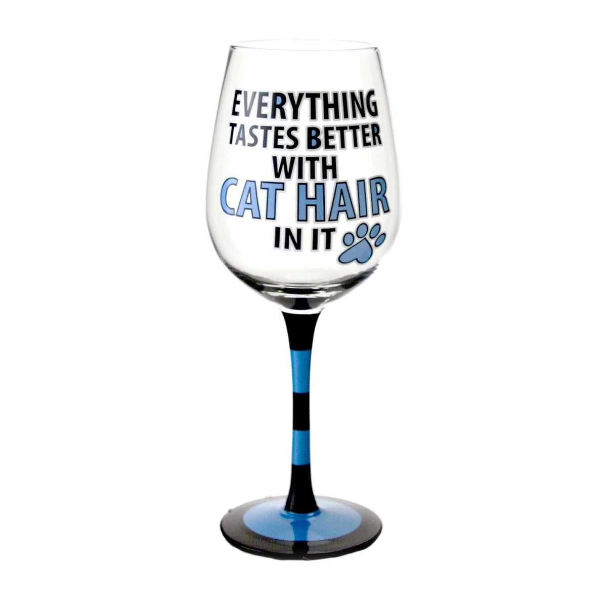 Cat Hair Wine Glass J6761
