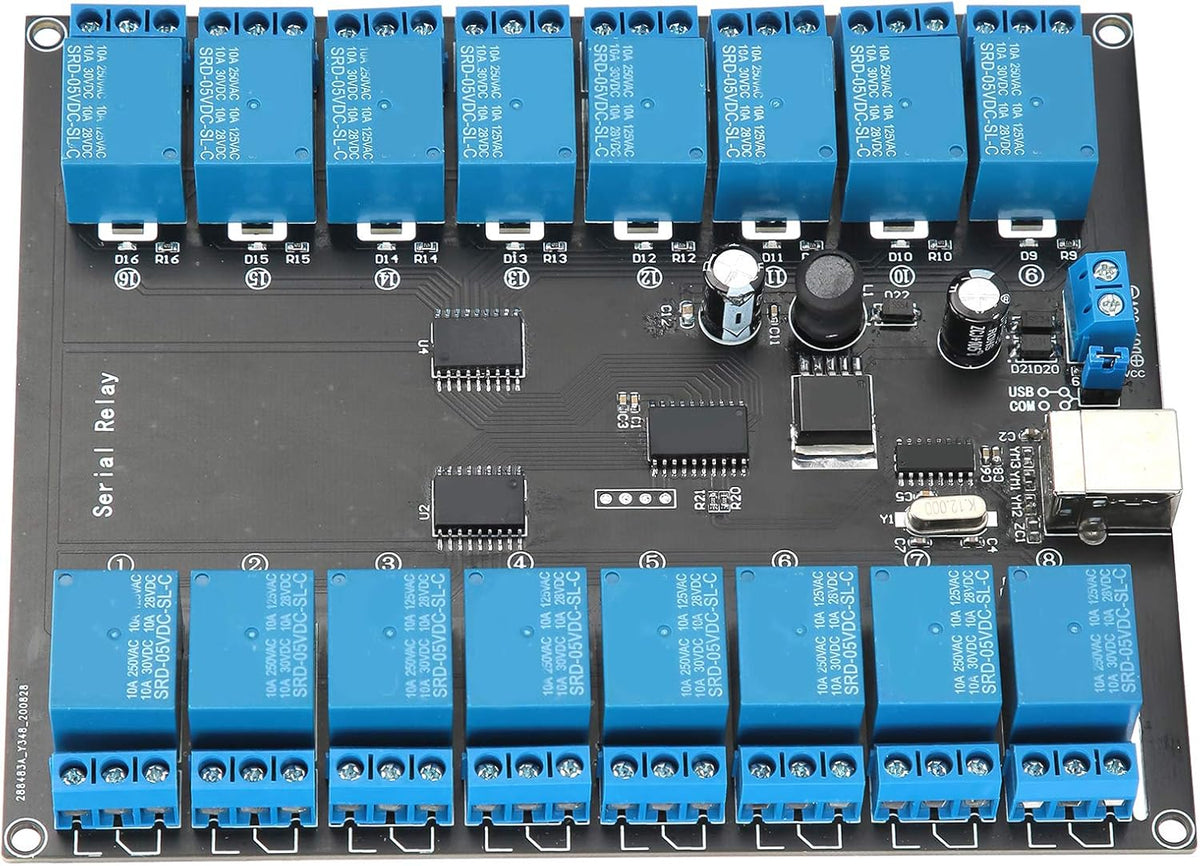16 Channel USB Controlled Relay Module with 16 SPDT Relays V88288