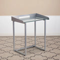 Clear Tempered Glass Desk with Silver Metal Frame V99725