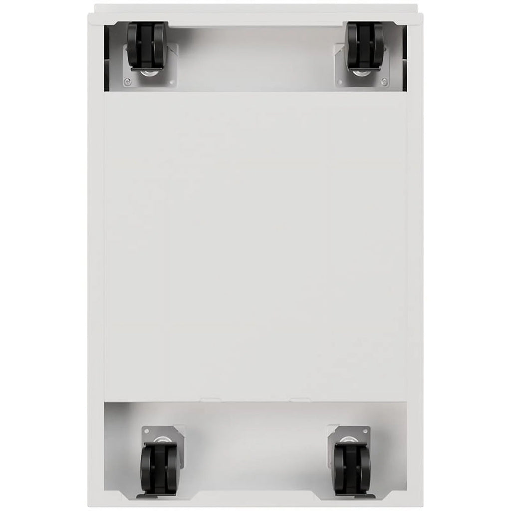 20" 3-Drawer White Metal Mobile File Cabinet X632