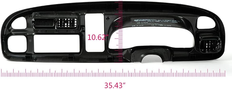 Instrument Cluster Bezel w/Vents for Dodge 98-02 Ram 1500 2500 3500 Pack of 2 F4652