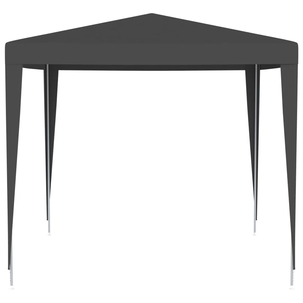 Party Tent Outdoor Gazebo Canopy PE Roof Sunshade Shelter Anthracite 8.2ft x 8.2ft x 7.9ft L64434