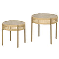 Brown Wicker Patio Table Set N76053