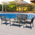 4 Pieces Textilene Patio Furniture Set B67821