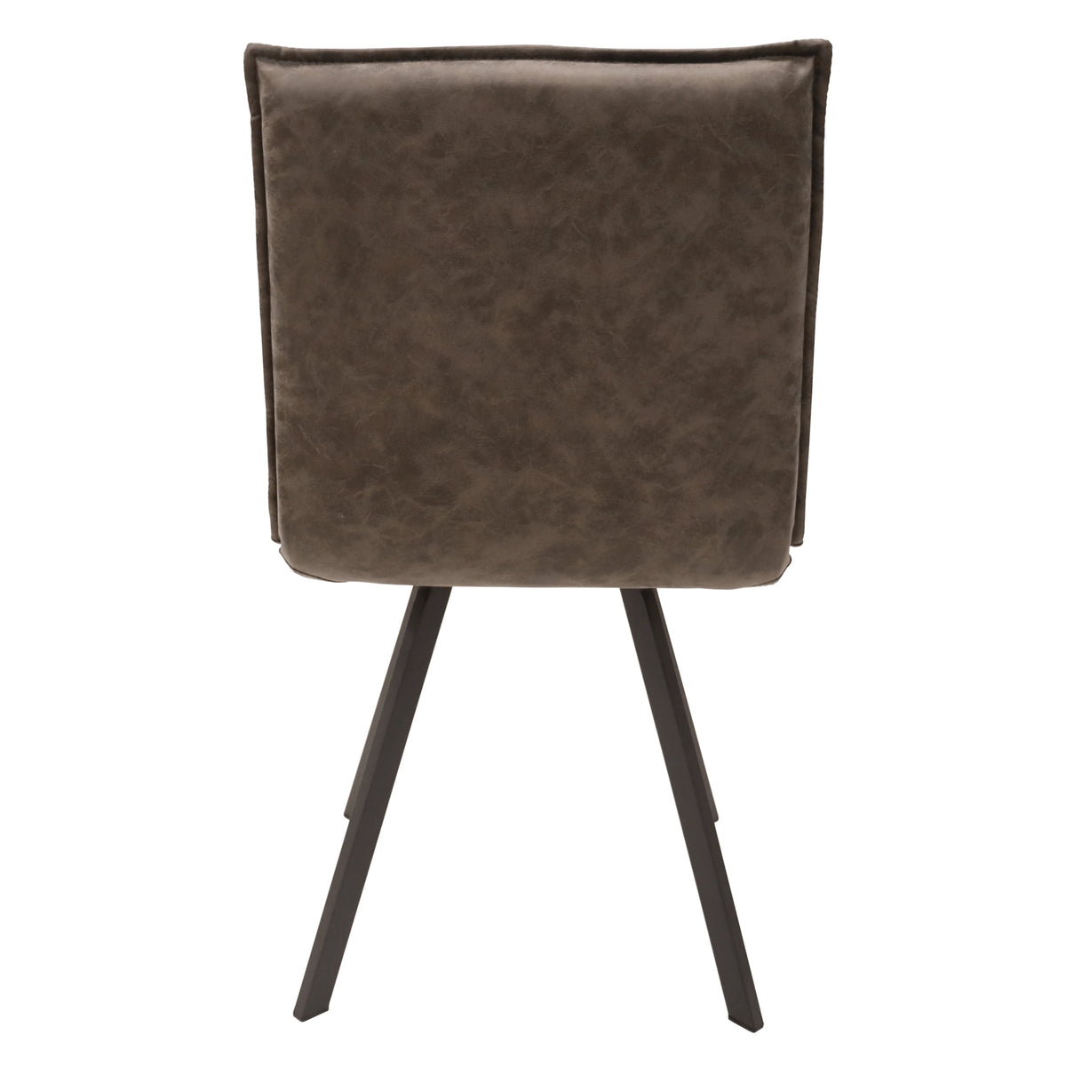 Grey Leather Dining Chair Set of 3 O161223