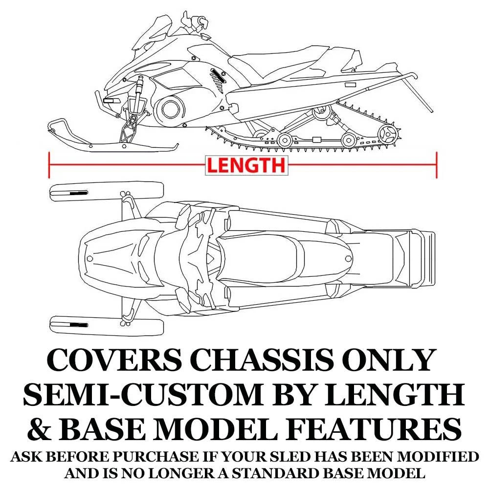Trailerable 600 Denier Snowmobile Cover Q376