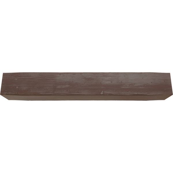 Sandblasted Faux Wood Fireplace Mantel, Aged Pecan E456