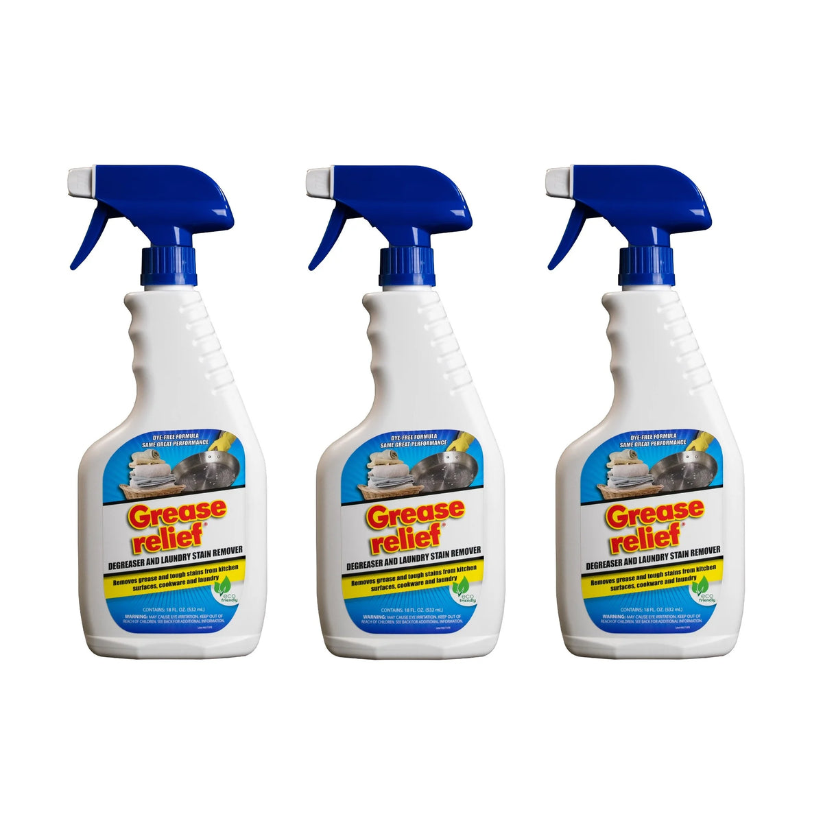 Degreaser and Laundry Stain Remover, 18 Ounce, 3 Pack R100366