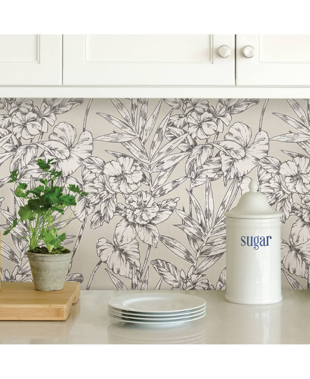 Grey Peel and Stick Wallpaper B599