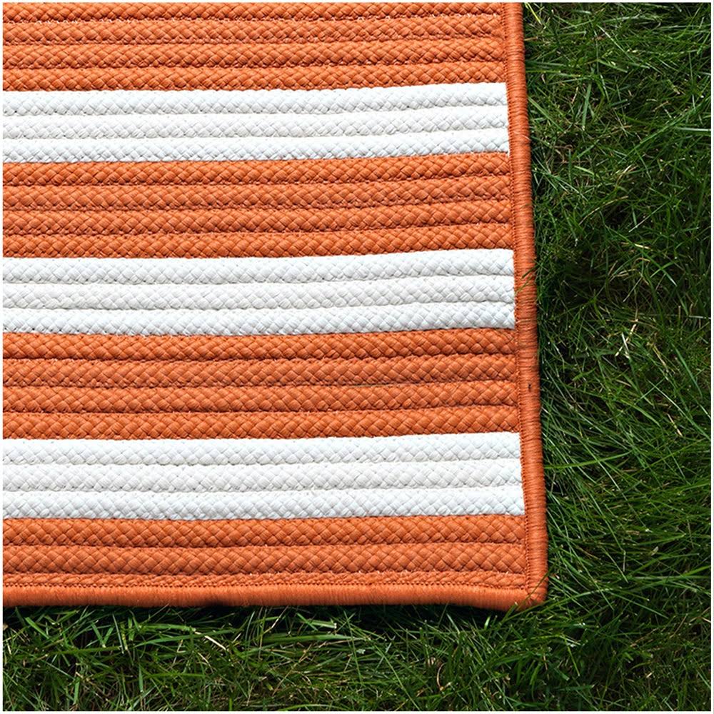 Black White Stripe Rug G8719