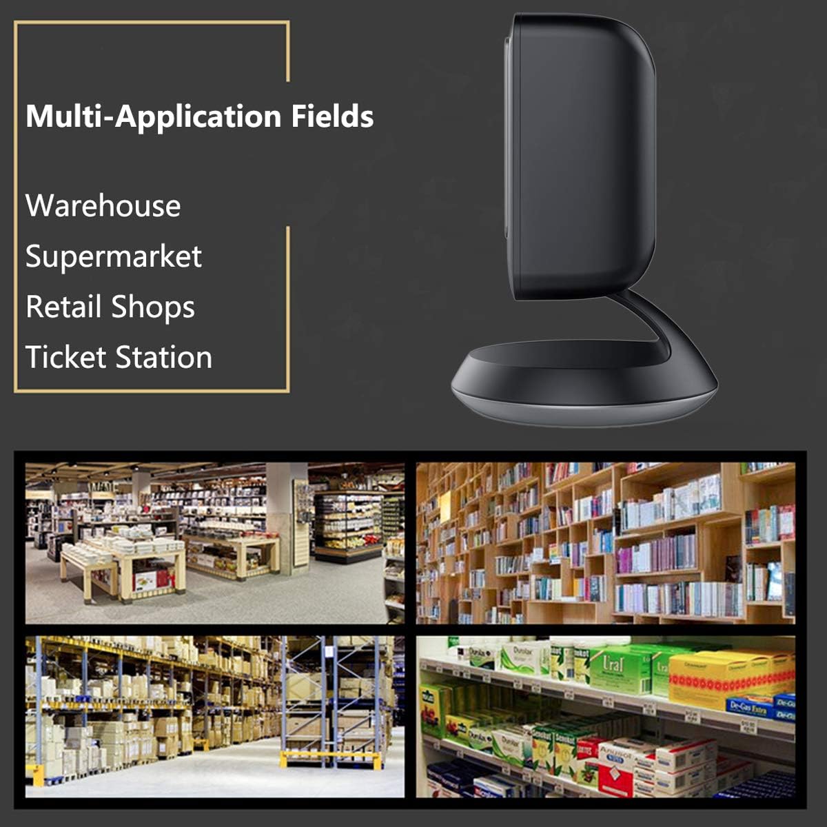 2D Barcode Scanner, USB, Pack of 2 E8862