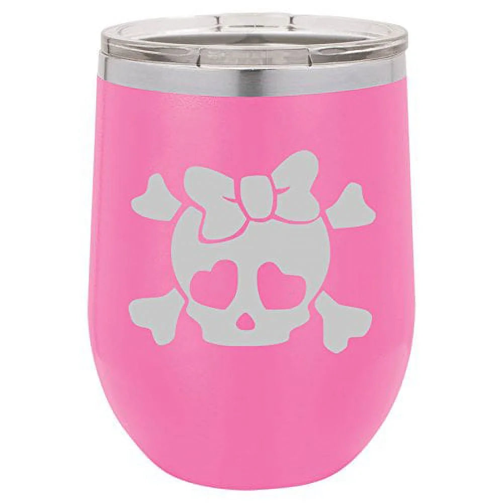 12 oz Double Wall Vacuum Insulated Stainless Steel Stemless Wine Tumbler K11380