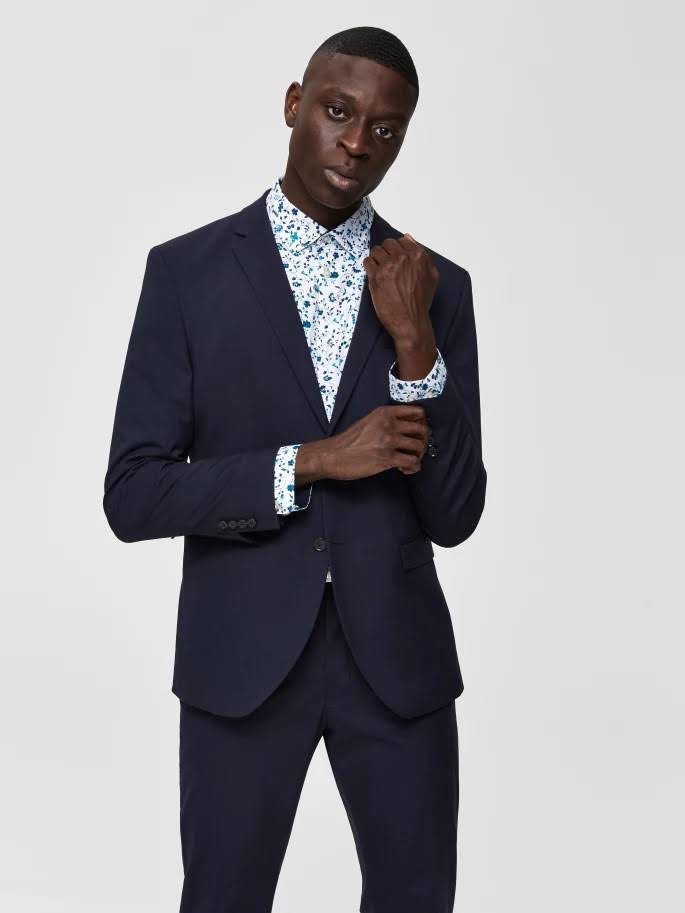 Blue Men Suit D827411