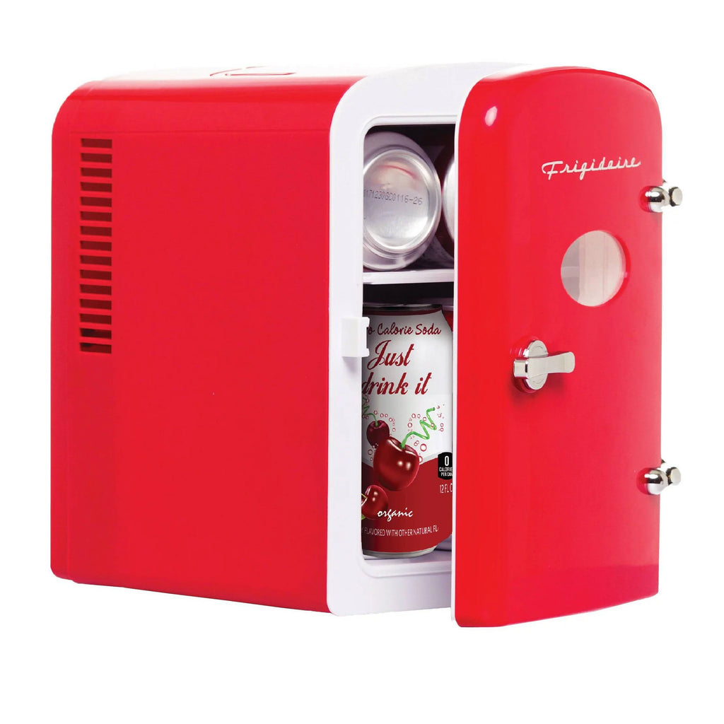 6-Can Mini Beverage Fridge Red Q197976