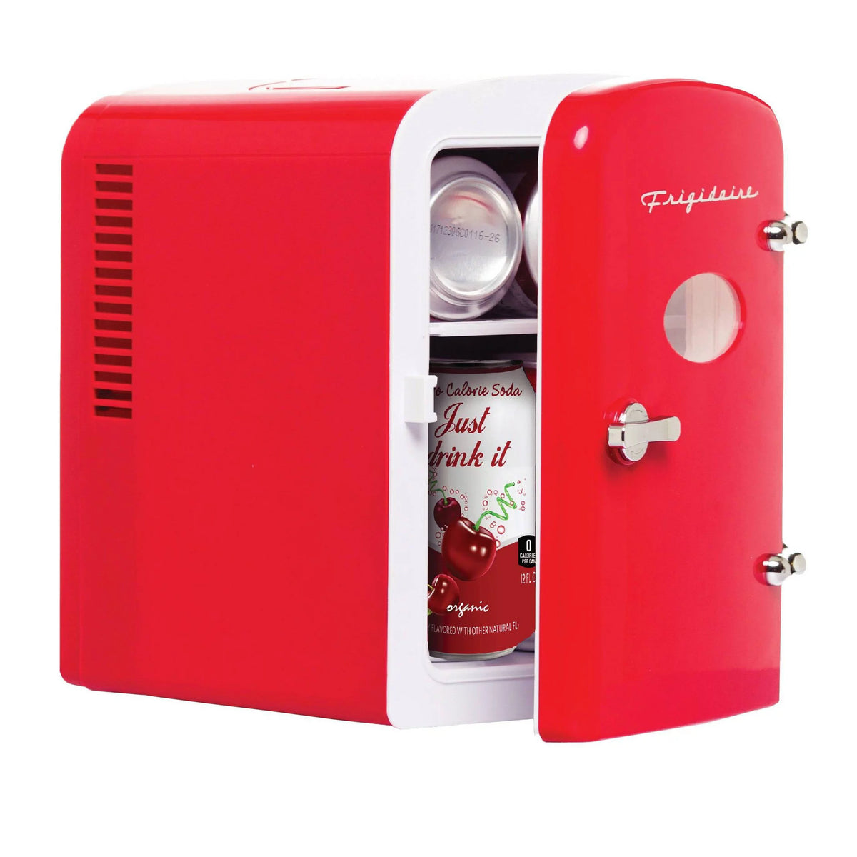 6-Can Mini Beverage Fridge Red Q197976