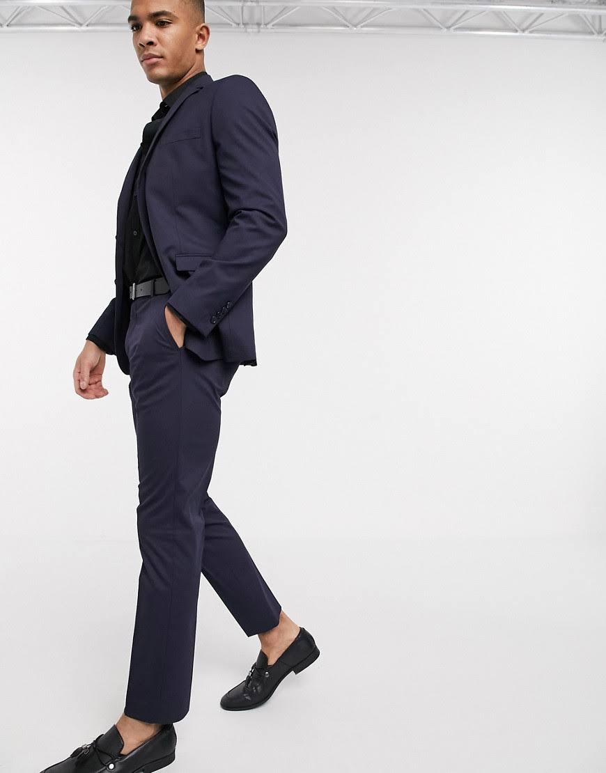 Blue Men Suit D827411