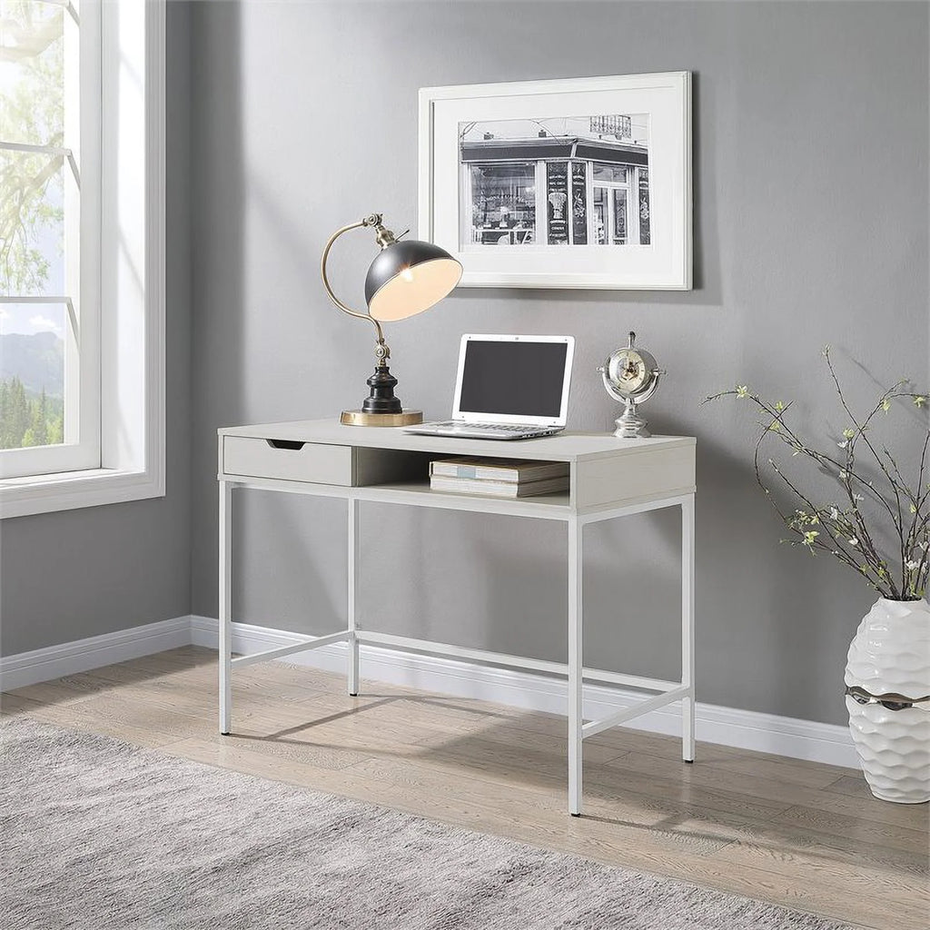 40" Wood Writing Desk with Drawer N475