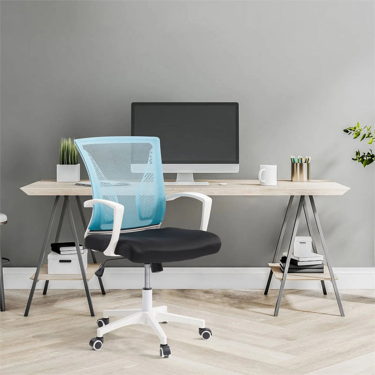 Adjustable Fabric Ergonomic Task Chair L57613